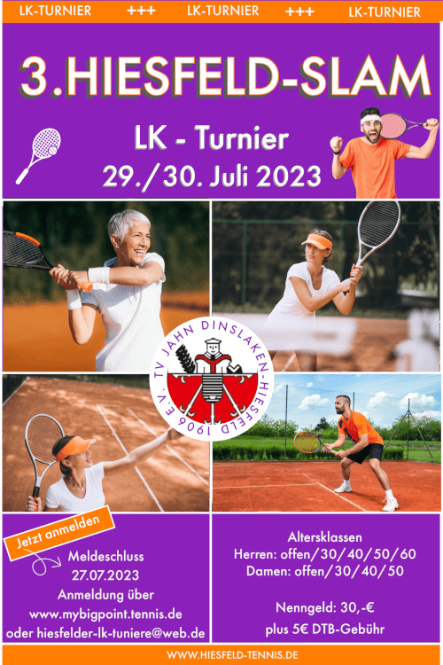 3. Hiesfeld-Slam LK Turnier 29./30.07.