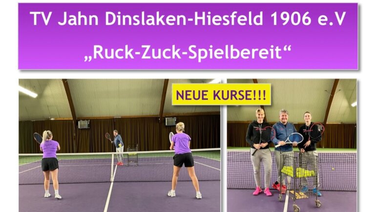 „Ruck-Zuck-Spielbereit“ Kurse für Anfänger & Wiedereinsteiger