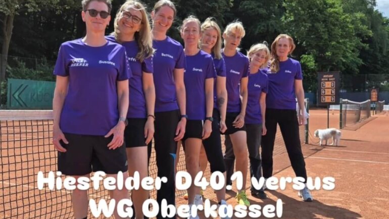 Wir – die 1. Damen 40 – feiern endlich wieder einen Sieg!