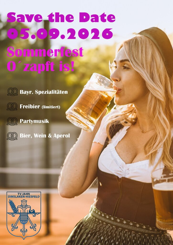 Save the Date - Sommerfest der Tennisabteilung!